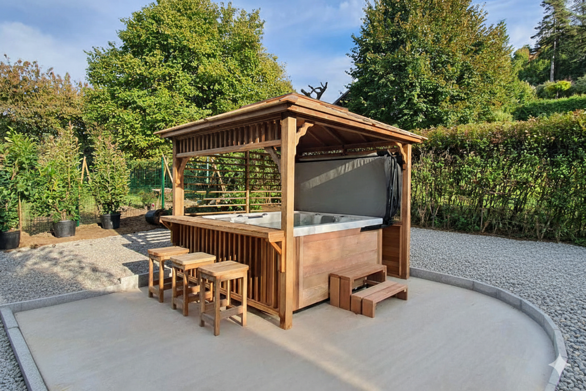 Spa Viskan avec abris