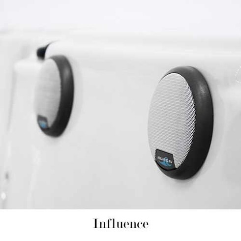 sono enceinte bluetooth portable musique jacuzzi bain bouillonnant influence
